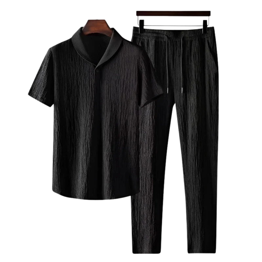 Cotton Polo & Pantalon Set